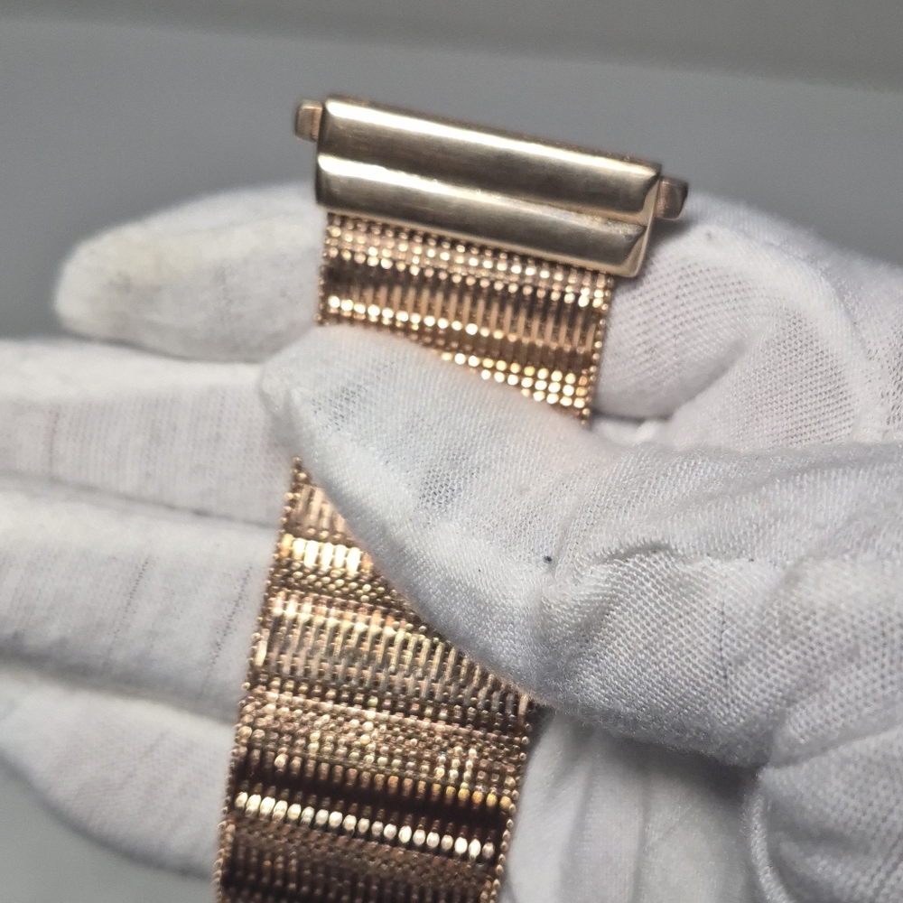 Bronzo Italia Large Bold Diamond Cut  Wide Riccio  Bracelet  Reversible - Picture 15 of 16